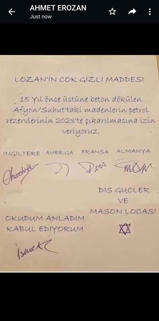 Lozan’ın Çok Gizli Maddesi