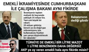 İŞTE AKP NİN EMEKLİYE VERDİĞİ DEĞER VE BİÇTİĞİ FİYAT