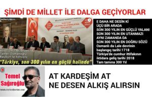 AT KARDEŞİM AT NE DESEN ALKIŞ ALIRSIN