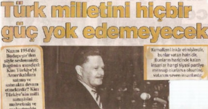 Nazım Hikmet’ten bir anımsatma