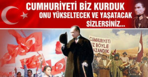 Tümer Diyor ki: Cumhuriyetin 100. yılı kutlu olsun