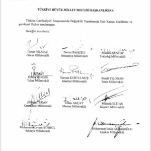 Anayasaya aykırı anayasa teklifi