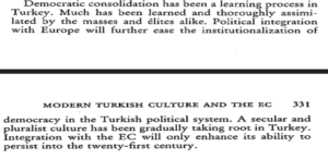 “La Turquie En Europe” Kitabını  Turgut Özal Yazmadı