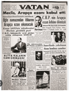 Türkçe ibadete geçilmesinin 92. yıldönümünde
