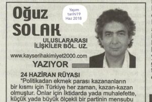 24 HAZİRAN RÜYASI