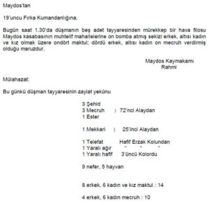 Çanakkale harbi cerideleri