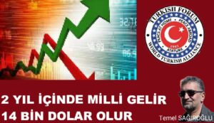 2 YIL İÇİNDE MİLLİ GELİR 14.000 DOLAR OLUR