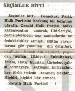 Seçimler bitti