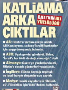 İsrailliler ‘öldürülür’, Filistinliler ‘ölür’