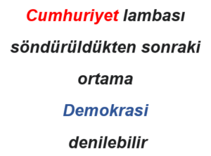 CUMHURİYET ve DEMOKRASİ (3)