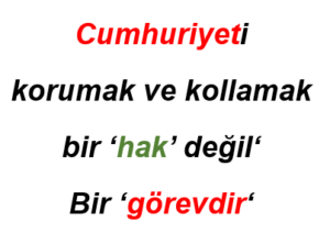 CUMHURİYET ve DEMOKRASİ (11)