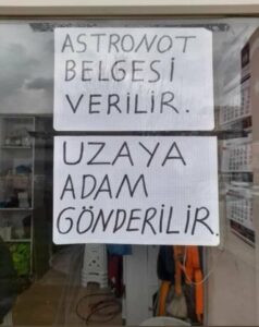 Astronot Belgesi Verilir
