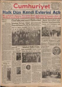 Halkevleri/Halkodalarının açılmasının yıldönümünde anımsatmalar