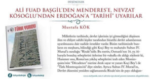 27 MAYIS: KEŞKE DERS ALINABİLSEYDİ…