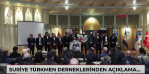 SURİYE TÜRKMENLERİ İSTANBUL’DA AÇIKLAMA YAPTI