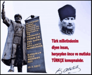 Şimdengeru Türkçeden gayri dil kullanılmaya