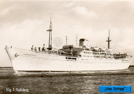 Yolcu gemisi MS “Akdeniz” Avlu No. 1293.1 Eylül 1955’te başlatıldı